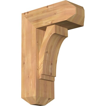 Ekena Millwork Imperial Craftsman Smooth Bracket w/ Offset Brace, Western Red Cedar, 7 1/2"W x 18"D x 26"H BKT0806X18X26IMP04SWR